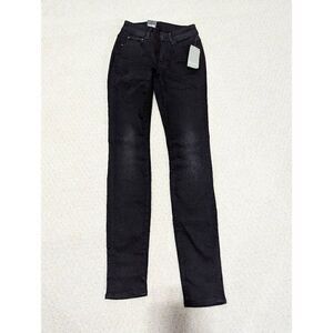 G-Star Raw Women's Black Wash High-Rise Straight-Leg Jeans Size 24 NWT